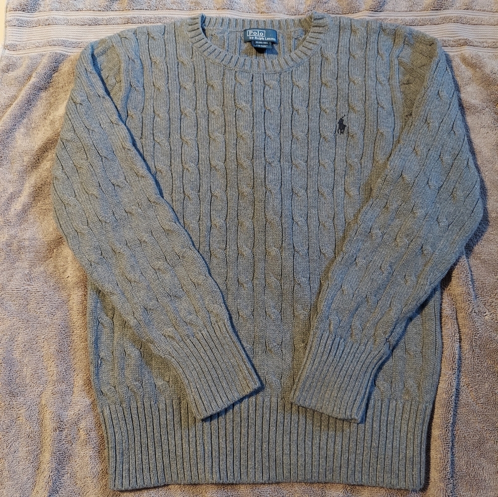 Polo Ralph Lauren Boys M(10-12) Cable-Knit Sweater